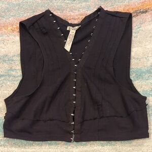 Intimately Free People Corset Top XS Black Crop Top Womens Ladies Grunge